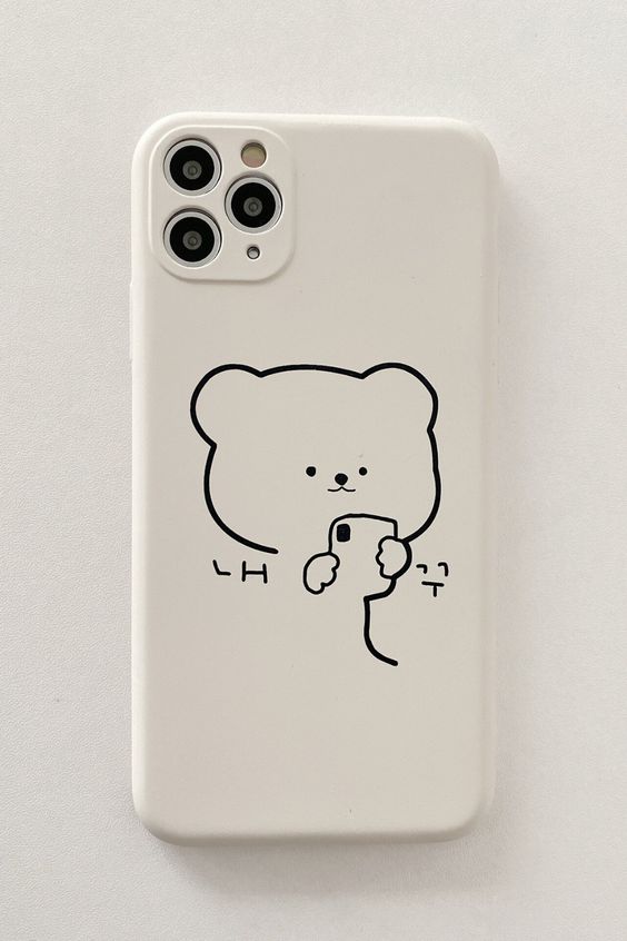Cute Japanese White Bear Phone Case