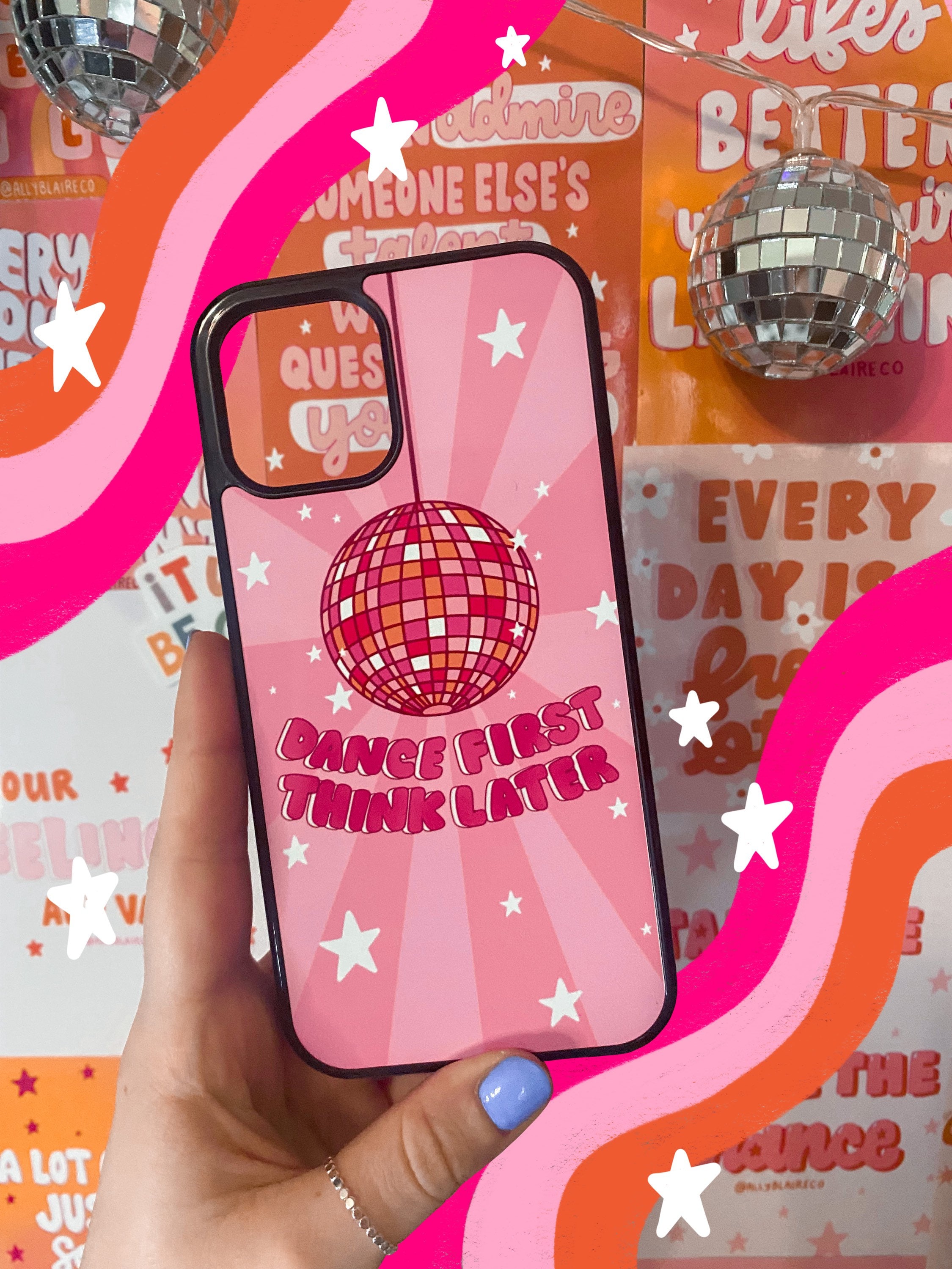 Dance First Disco Ball Phone Case || iPhone Case || Trendy Phone Case